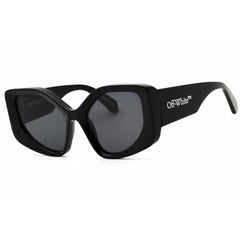 Off-White Women's Sunglasses - Black Plastic Full Rim Cat Eye Frame | DENVER 1007