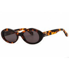 Off-White Women's Sunglasses - Havana Plastic Full Rim Cat Eye Frame | EDISON 6007