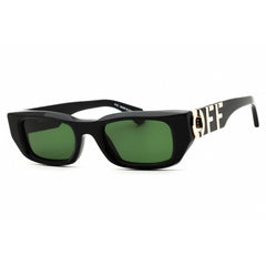 Off-White Unisex Sunglasses - Black Plastic Rectangular Shape Frame | FILLMORE 1055
