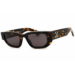 Off-White Unisex Sunglasses - Havana Plastic Full Rim Rectangular Frame | GREELEY 6007