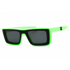 Off-White Unisex Sunglasses - Green Plastic Full Rim Rectangular Frame | JACOB 5907