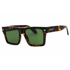 Off-White Unisex Sunglasses - Havana Plastic Full Rim Square Shape Frame | LAWTON 6055