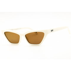 Off-White Women's Sunglasses - White Plastic Full Rim Cat Eye Frame | MADISON 0176