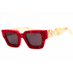 Off-White Women's Sunglasses - Red Plastic Full Rim Square Shape Frame | MERCER 2507