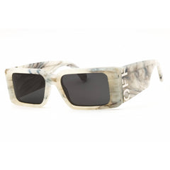 Off-White Unisex Sunglasses - Marble Plastic Full Rim Rectangular Frame | MILANO 0807