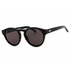 Off-White Unisex Sunglasses - Black Plastic Full Rim Round Shape Frame | OAKLAND 1007