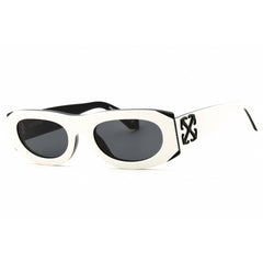 Off-White Women's Sunglasses - White Plastic Full Rim Oval Shape Frame | ORLANDO 0107