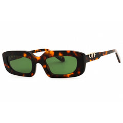 Off-White Unisex Sunglasses - Havana Plastic Full Rim Rectangular Frame | RENTON 6055