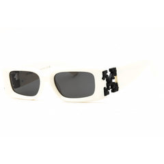 Off-White Unisex Sunglasses - White Plastic Full Rim Rectangular Frame | ROMA 0107