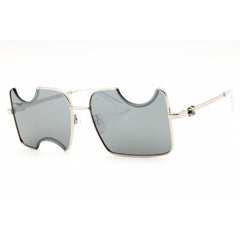 Off-White Unisex Sunglasses - Silver Metal Full Rim Geometric Frame | SALVADOR 17272