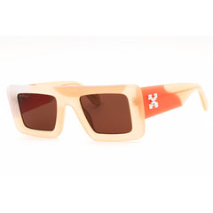 Off-White Unisex Sunglasses - Multicolor Plastic Rectangular Frame | SEATTLE 11764