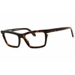 Off-White Women's Eyeglasses - Havana Blue Block Full Rim Cat Eye | STYLE 50 6000