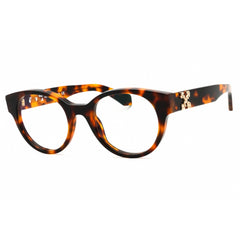Off-White Unisex Eyeglasses - Havana Plastic Full Rim Round Frame | STYLE 2 16000