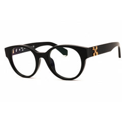 Off-White Unisex Eyeglasses - Black Plastic Full Rim Round Frame | STYLE 2 AF 1000