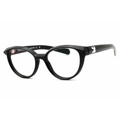 Off-White Unisex Eyeglasses - Black Plastic Full Rim Cat Eye Frame | STYLE 26 1000