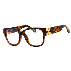 Off-White Unisex Eyeglasses - Havana Plastic Full Rim Square Frame | STYLE 47 6000