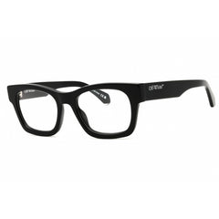 Off-White Unisex Eyeglasses - Black Plastic Full Rim Cat Eye Frame | STYLE 78 1000