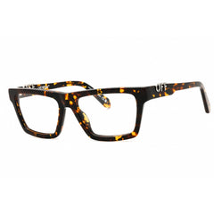 Off-White Men's Eyeglasses - Havana Plastic Full Rim Square Frame | STYLE 7B 6000
