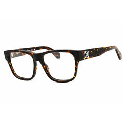 Off-White Women's Eyeglasses - Havana Plastic Full Rim Square Frame | STYLE 7D 1600