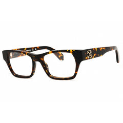 Off-White Women's Eyeglasses - Havana Plastic Full Rim Cat Eye Frame | STYLE 7E 6000