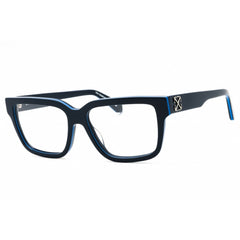 Off-White Unisex Eyeglasses - Dark Blue Plastic Full Rim Square Frame | STYLE 7M 4800