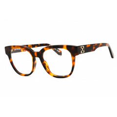 Off-White Women's Eyeglasses - Havana Plastic Full Rim Square Frame | STYLE 7O 6000