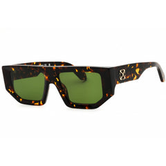 Off-White Unisex Sunglasses - Havana Plastic Full Rim Rectangular | VANCOUVER 6055
