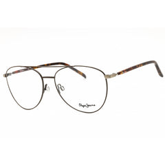 Pepe Jeans Women's Eyeglasses - Brown Metal Full Rim Aviator Shape Frame | PJ1293 C2