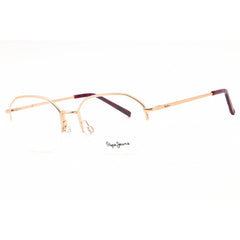 Pepe Jeans Women's Eyeglasses - Rose Gold Metal Half Rim Geometric Frame | PJ1322 C3