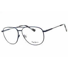 Pepe Jeans Men's Eyeglasses - Navy Metal Full Rim Aviator Frame | PJ1356 KAIDEN C2