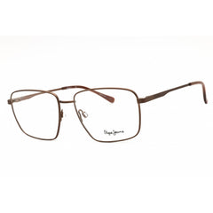 Pepe Jeans Men's Eyeglasses - Brown Metal Full Rim Square Frame | PJ1357 WESTON C2