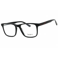 Pepe Jeans Men's Eyeglasses - Gloss Solid Black Plastic Full Rim Square | PJ3518 001