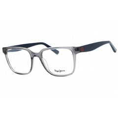 Pepe Jeans Men's Eyeglasses - Gloss Xtal Grey Plastic Full Rim Square | PJ3524 988