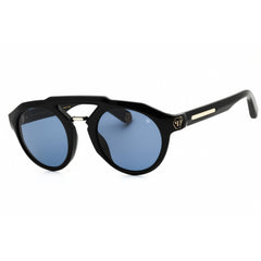 Philipp Plein Men's Sunglasses - Shiny Black Plastic Full Rim Pilot | SPP045M 0700