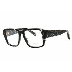 Philipp Plein Women's Eyeglasses - Marbled Black Plastic Square Frame | VPP081 0Z21