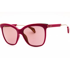 Police Women's Sunglasses - Cyclamen Injected Propionate Cat Eye Frame | SPL621 Z05G