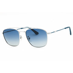 Police Men's Sunglasses - Shiny Gunmetal Metal Full Rim Pilot Frame | SPL996E 509P