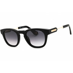 Police Men's Sunglasses - Shiny Black Acetate Full Rim Panthos Frame | SPLF70 0700