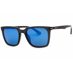 Police Men's Sunglasses - Shiny Transparent Dark Grey Full Rim Square | SPLL80 705B