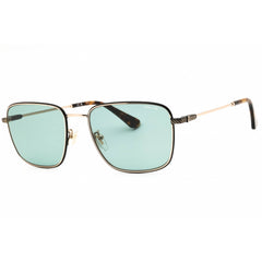 Police Men's Sunglasses - Shiny Rose Gold Metal Full Rim Square Frame | SPLP26 0300