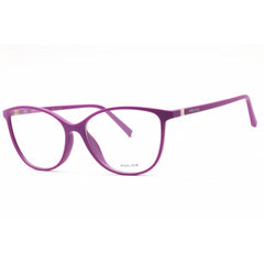Police Women's Eyeglasses - Semi Matte Violet Full Rim Cat Eye Frame | V1972 0GEA