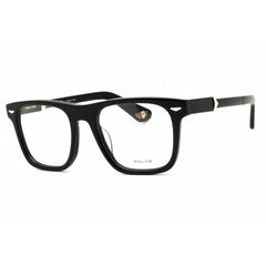 Police Men's Eyeglasses - Shiny Black Acetate Full Rim Square Frame | VPLL72M 0700