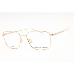 Porsche Men's Eyeglasses - Gold Titanium Full Rim Frame Clear Demo Lens | P8372 B