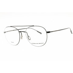 Porsche Men's Eyeglasses - Black Full Rim Aviator Frame Clear Demo Lens | P8395 A