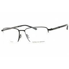 Porsche Men's Eyeglasses - Black/Grey Titanium Half Rim Square Shape Frame | P8730 A