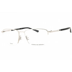Porsche Men's Eyeglasses - Palladium/Black Titanium Square Shape 54mm Frame | P8730 B