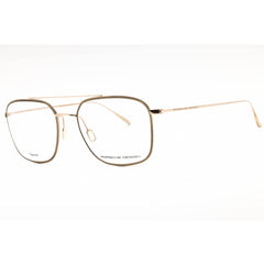 Porsche Men's Eyeglasses - Gold/ Grey Titanium Full Rim Pilot Shape Frame | P8749 C