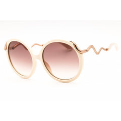 Roberto Cavalli Women's Sunglasses - Shiny Full Cream Full Rim Round | SRC004M 9X7Y