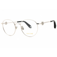 Roberto Cavalli Women's Eyeglasses - Shiny Palladium Metal Round Frame | VRC047 0579