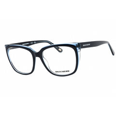 Skechers Women's Eyeglasses - Shiny Blue Acetate Full Rim Cat Eye Frame | SE2188 090